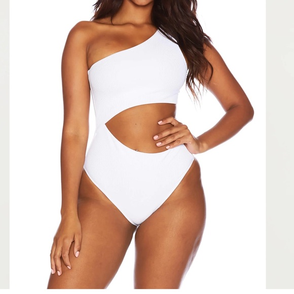 Beach Riot White One-Shoulder One Piece - Picture 5 of 12